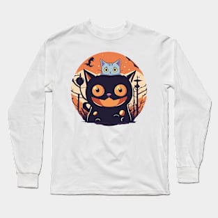 spooky cats Long Sleeve T-Shirt